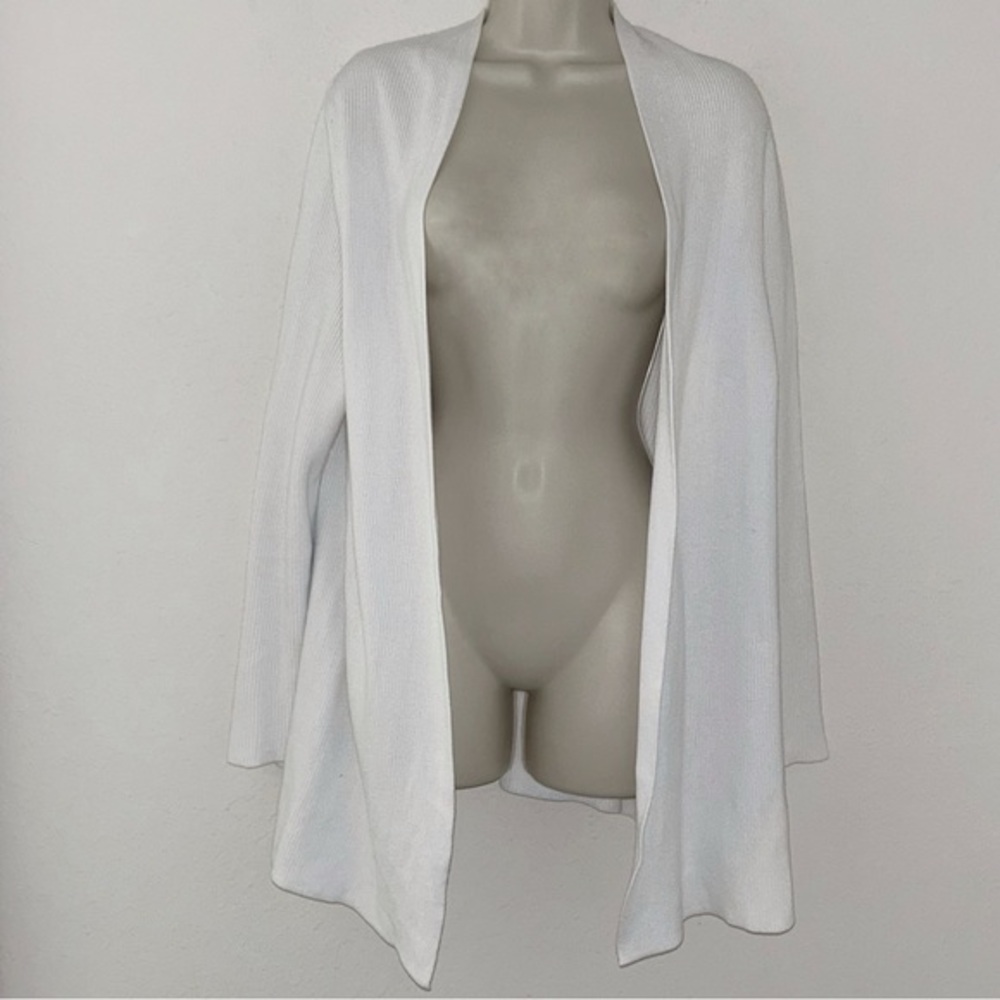 Talbots White Knit Cardigan